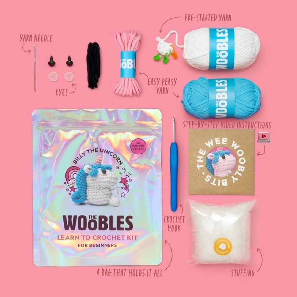 The Woobles Crochet Kit - Unicorn